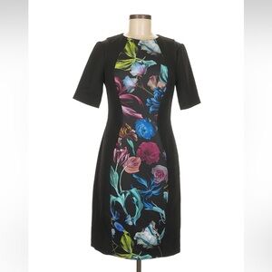 Ted Baker Women’s Floral Black Dress size 8